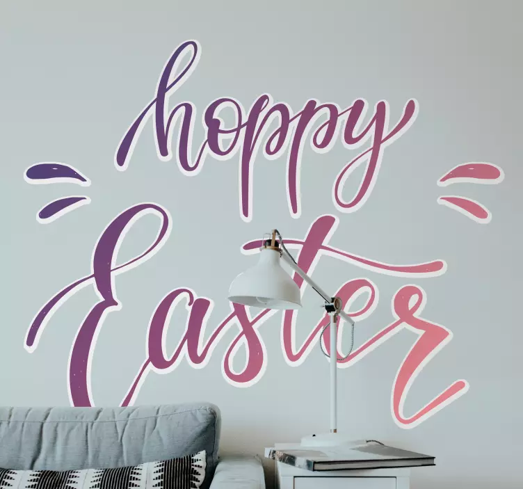 Hoppy Easter wall sticker - TenStickers