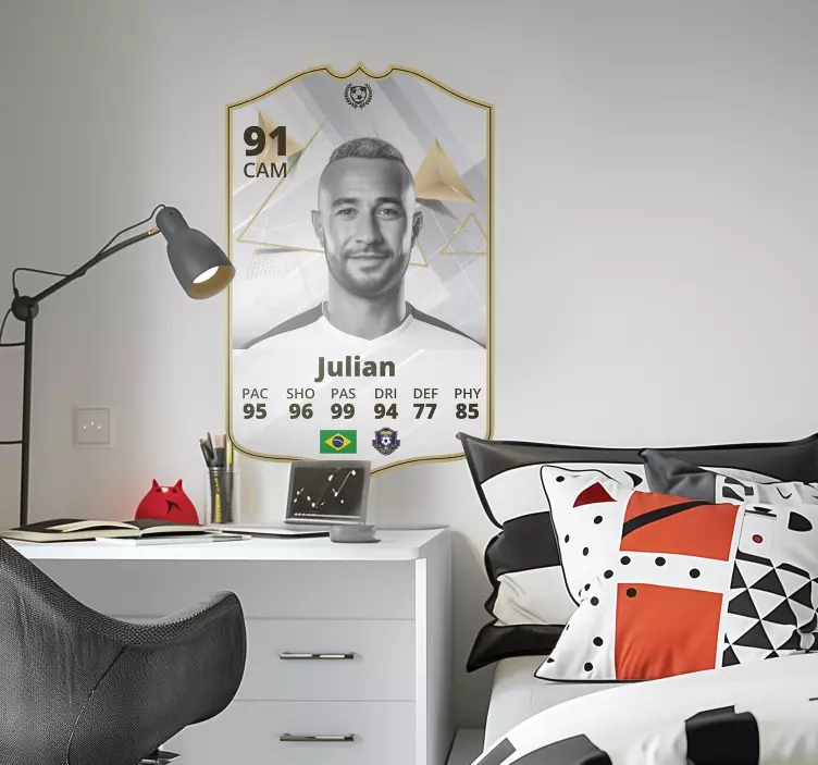 icon card football sticker - TenStickers