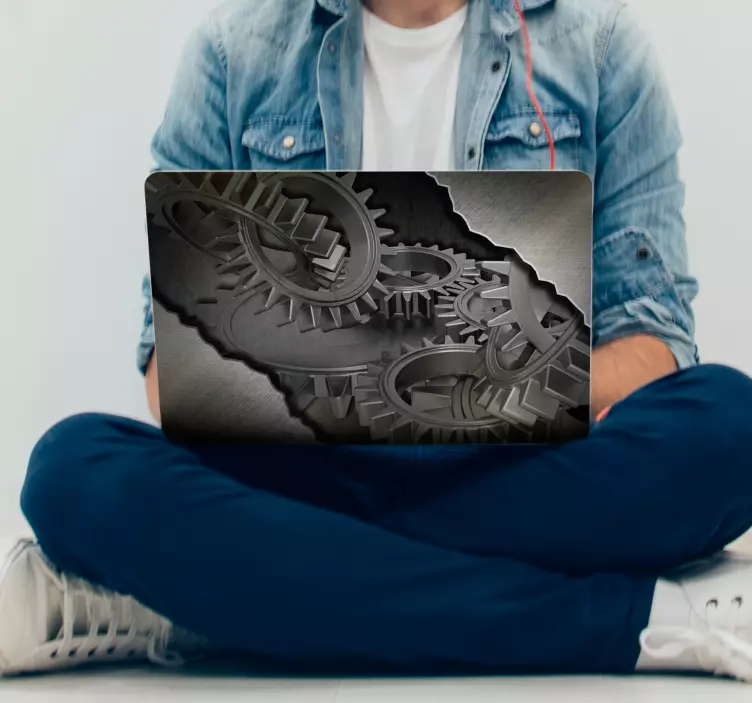 industrial style laptop sticker - TenStickers