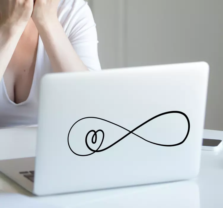 Infinite Love Laptop Skin Sticker - TenStickers