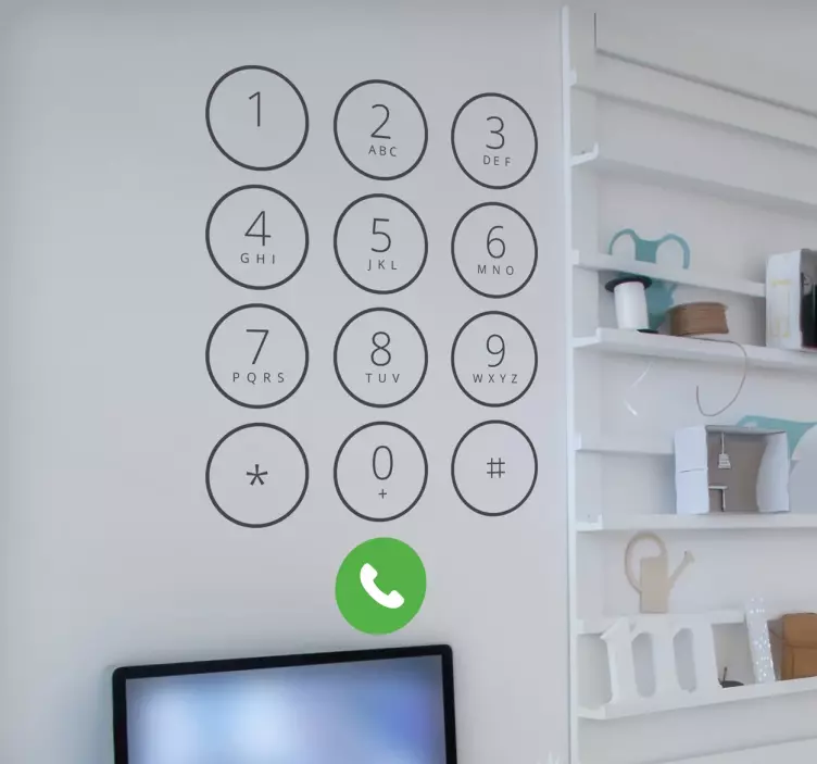 iPhone Buttons Wall Sticker - TenStickers