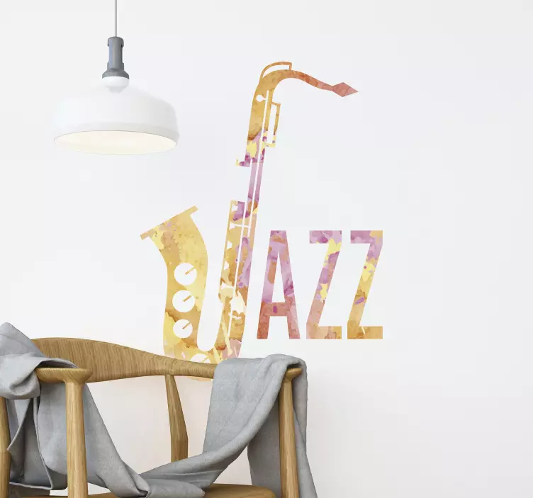 Jazz wall sticker for you - TenStickers