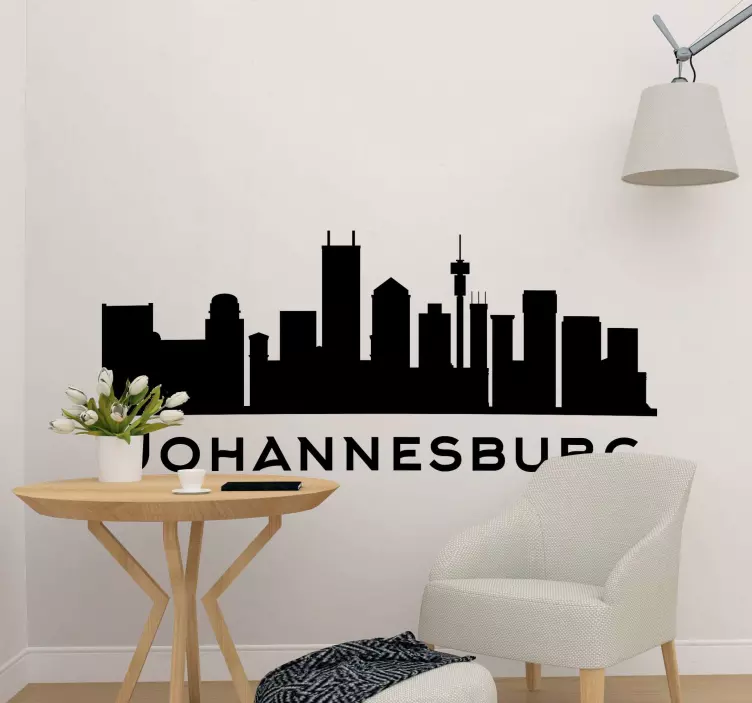 Johannesburg silhouette Country Sticker - TenStickers
