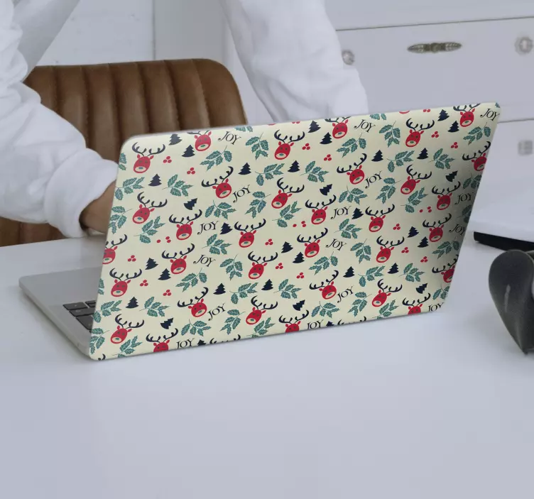 Joyful Reindeer Concept laptop skin - TenStickers
