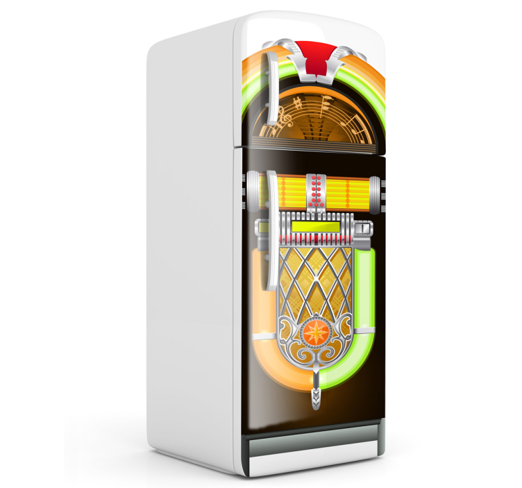 colourful Jukebox Fridge Sticker - TenStickers