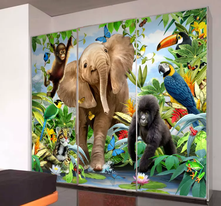 Wilderness Animal Wall Mural - TenStickers