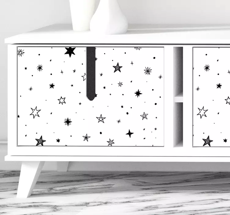 Kallax stars furniture decal - TenStickers