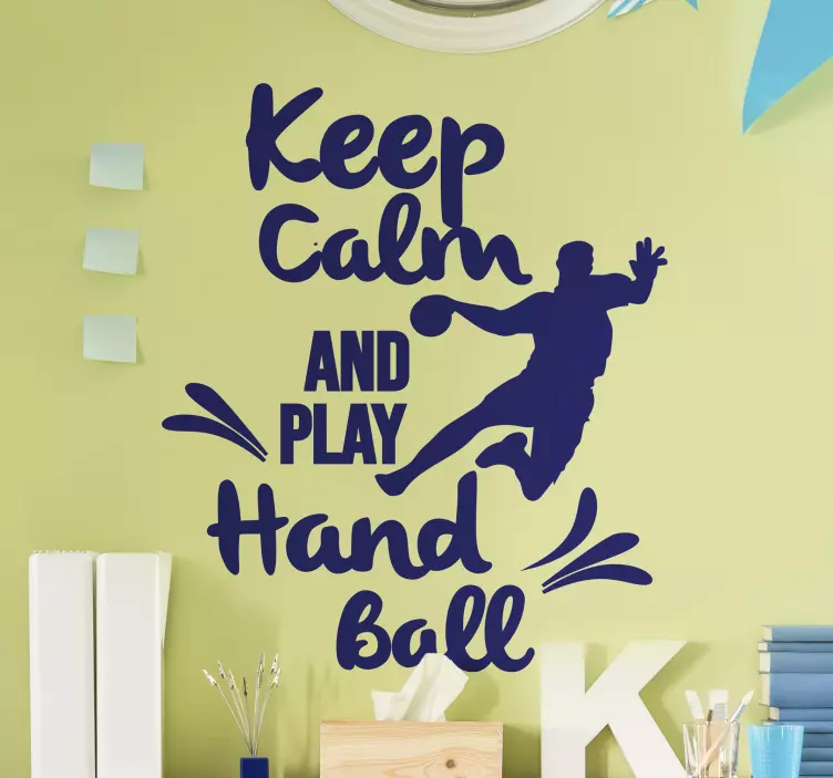 Keep calm Handball wall sticker - TenStickers