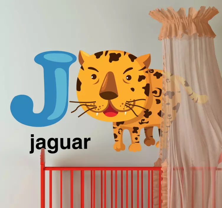 Kids Letter J Sticker - TenStickers