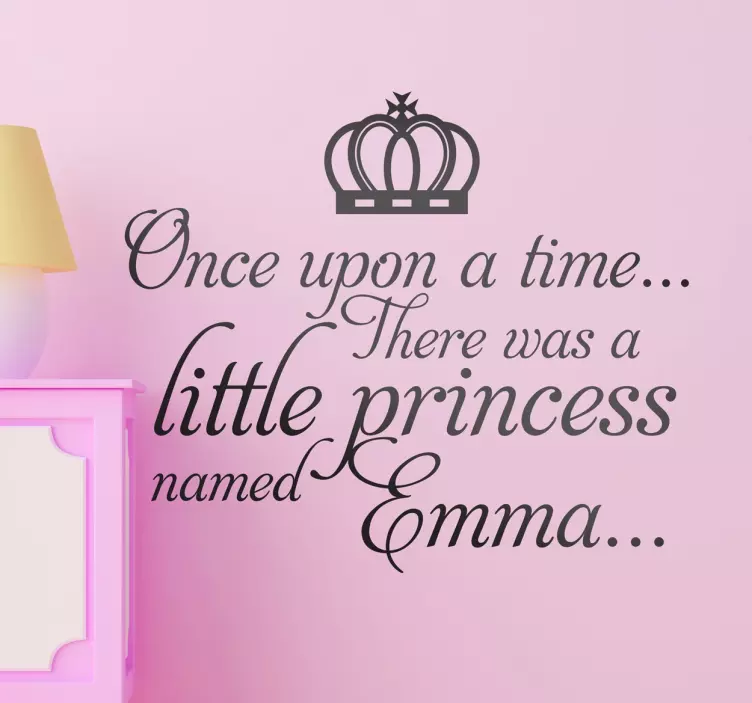 Kids Personalised Fairy Tale Wall Sticker - TenStickers
