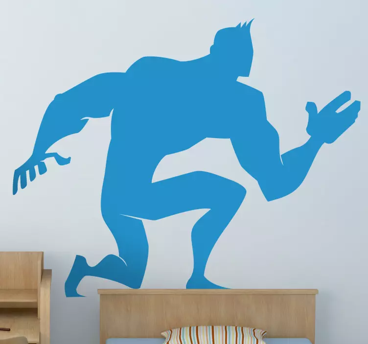 Kids Strong Hero Wall Decal - TenStickers