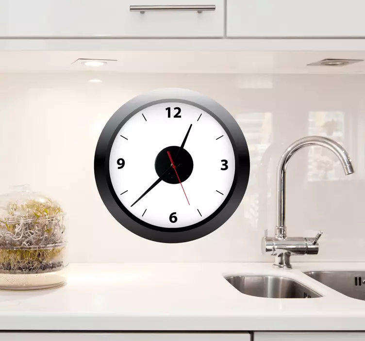 Kitchen Clock Sticker for you - TenStickers