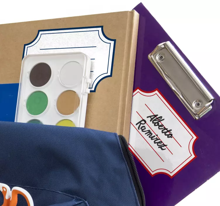 labels for school supplies educational decal - TenStickers