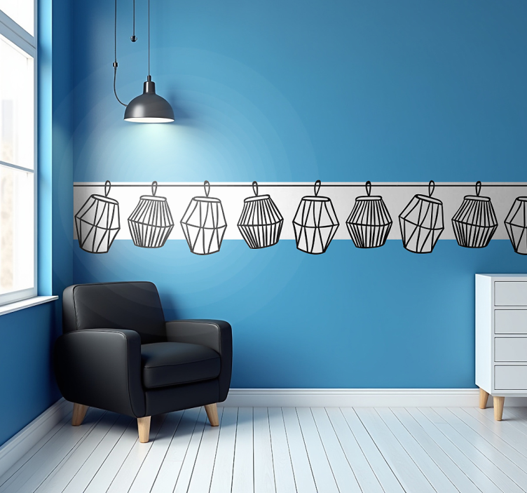 lanterns object wall decal - TenStickers