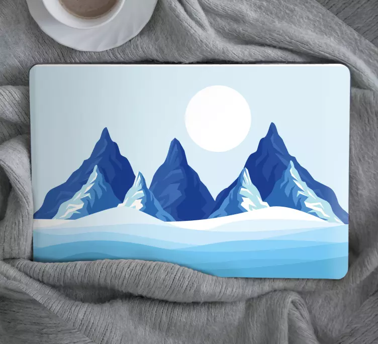 Laptop skin grand mountain range - TenStickers
