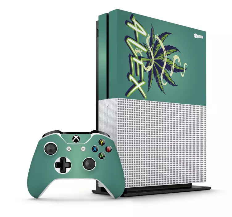 Custom marihuana design xbox wrap - TenStickers