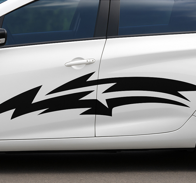 Linear speed design car sticker - TenStickers