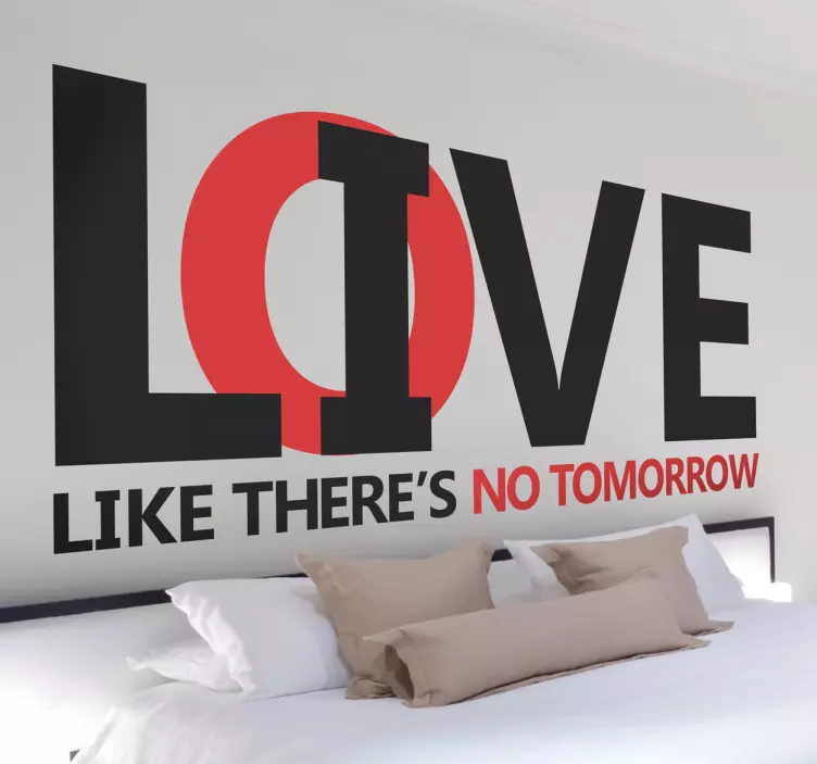 LIVE and LOVE decal Sticker - TenStickers