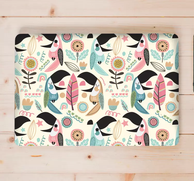 Lively Bird Imagery laptop skin - TenStickers
