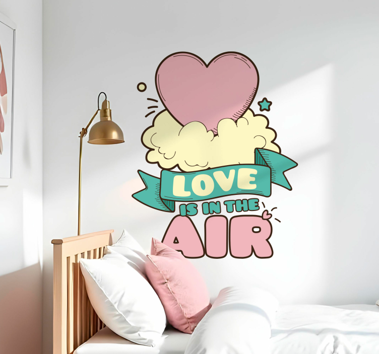 Love Is In The Air Wall Sticker - TenStickers