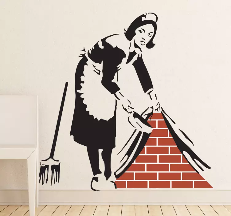 Maid in London by Banksy Wall Art Sticker - TenStickers