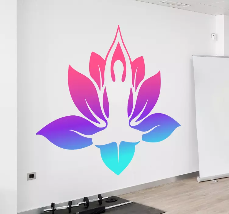 Mandala and yoga Sticker wall sticker - TenStickers