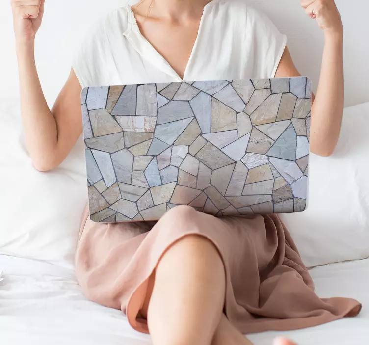 Marble texture laptop sticker - TenStickers