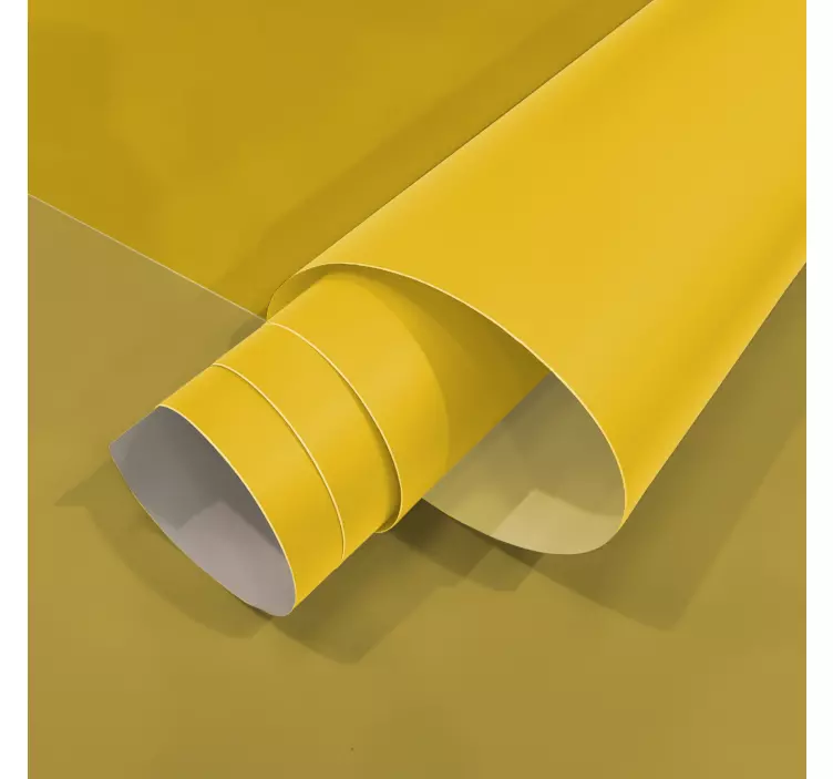 Matte yellow = Dull Yellow furniture decal  3600 - TenStickers