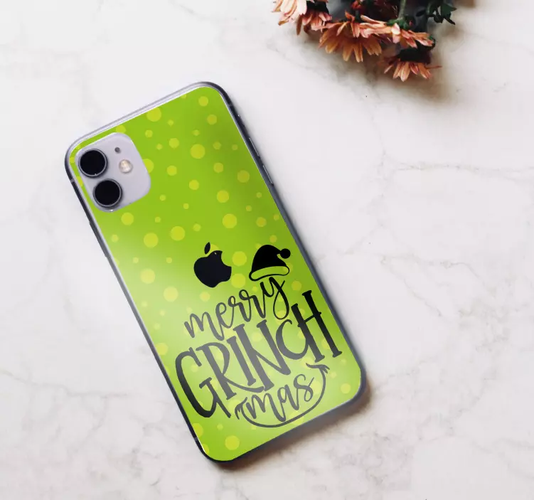 Merry grinchmas original design iPhone decal - TenStickers