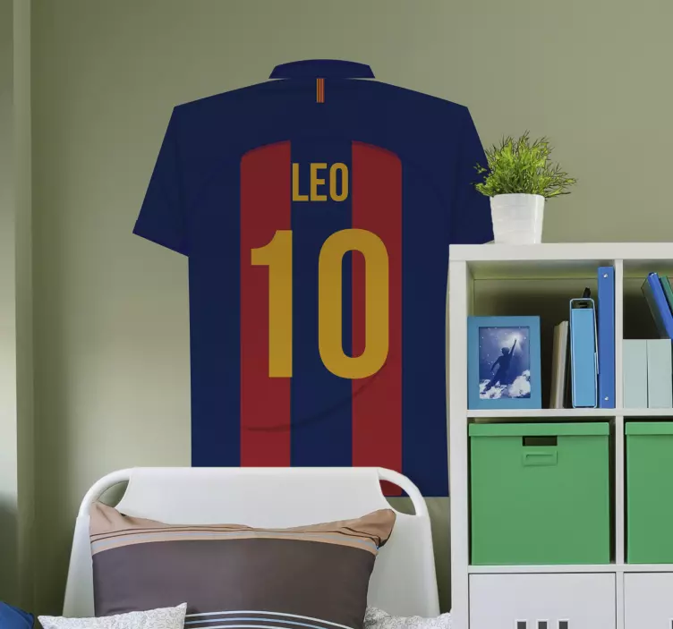 Messi Football wall decal - TenStickers