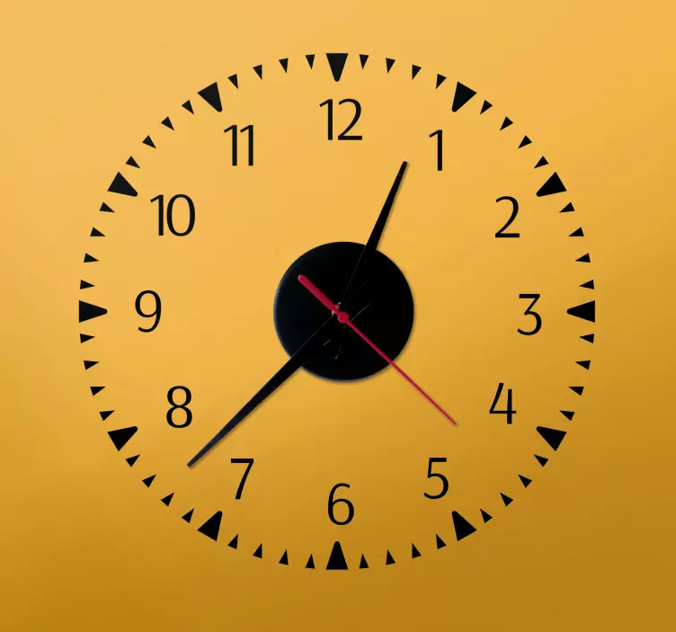 Minimalist Design clock wall sticker - TenStickers