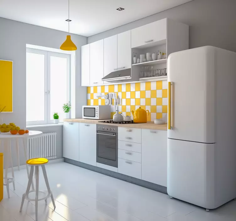 Monocolor tiles are tiles that are all one color. plain vinyl - TenStickers