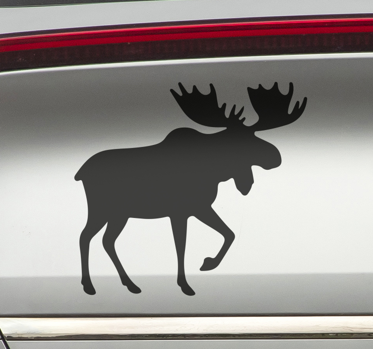 Moose animal design car sticker - TenStickers