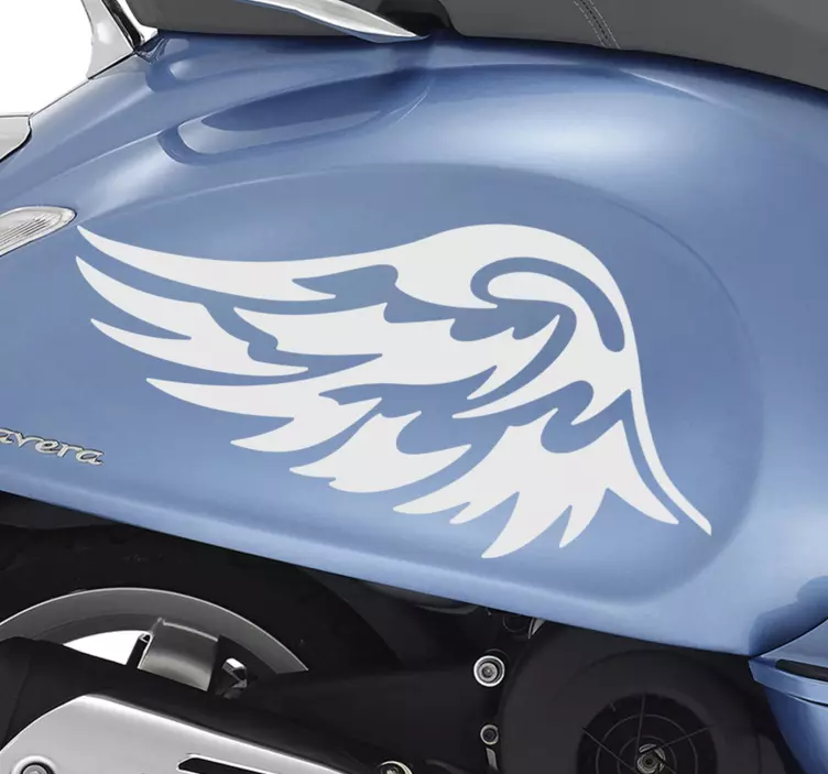 Motorcycle with wings Motorcycle Decal - TenStickers