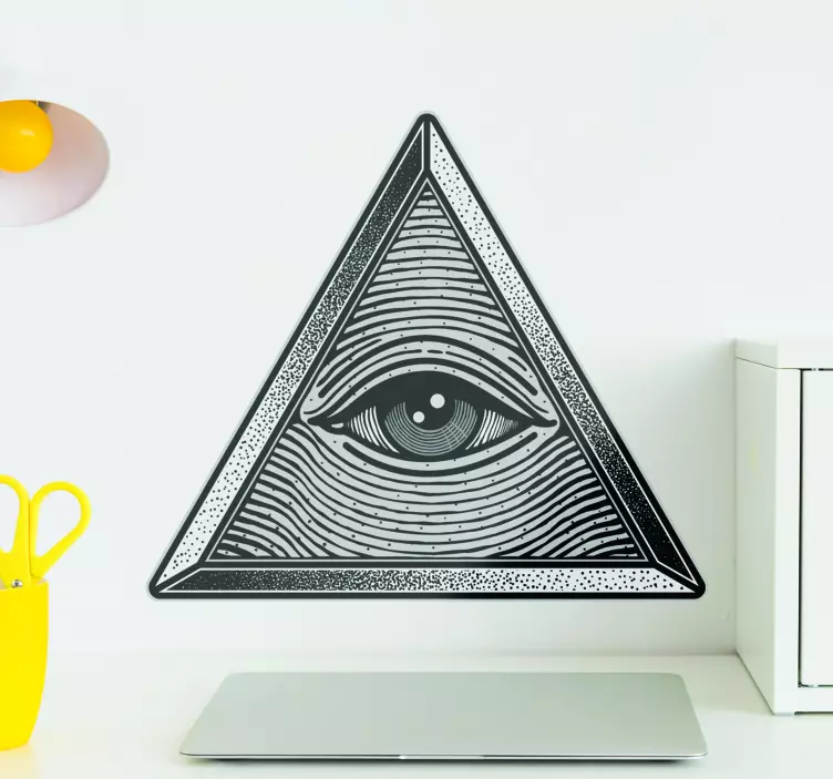 Mystic Eye Triangle Location sticker - TenStickers