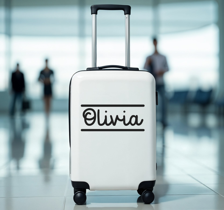 Name for suitcase customisable sticker - TenStickers