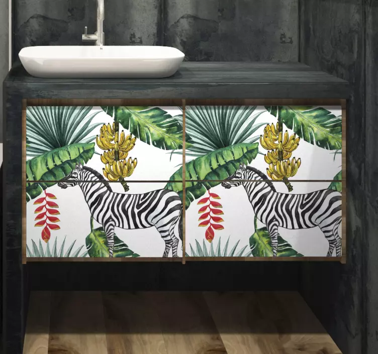 Nature pattern furniture sticker - TenStickers