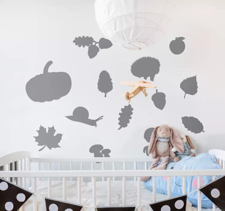 Nature Silhouettes Collection wall sticker - TenStickers