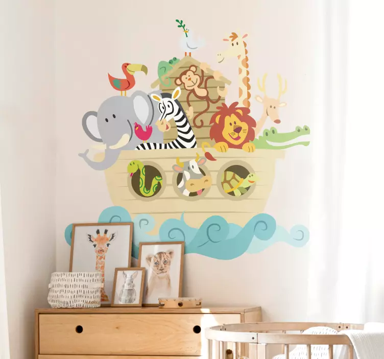 Adorable Noah's Ark Decal: Imaginative Spaces! - TenStickers