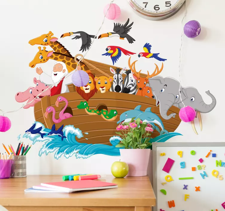 Noah´s Ark Wall Art Sticker - TenStickers