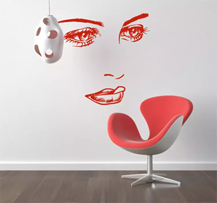 Nostalgic Face Wall Sticker - TenStickers