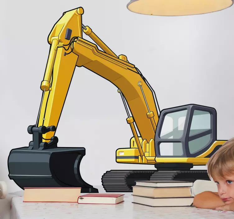 Object sticker construction vehicle design - TenStickers