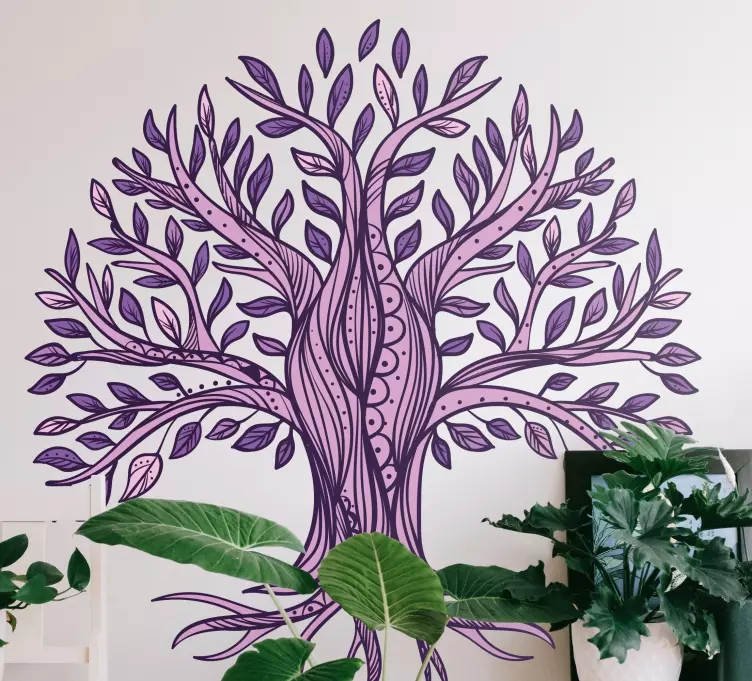Original tree wall stickers for dining room - TenStickers
