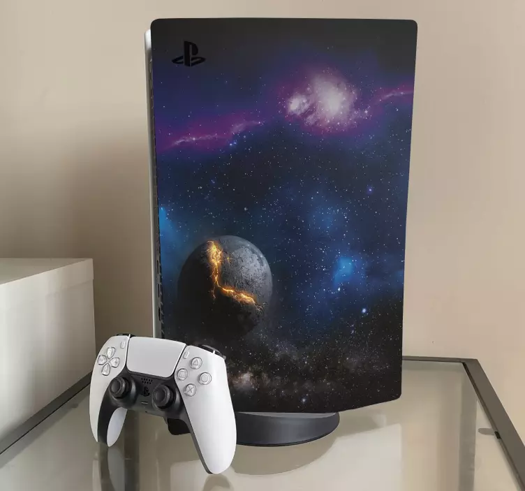outer space PS5 stickers - TenStickers
