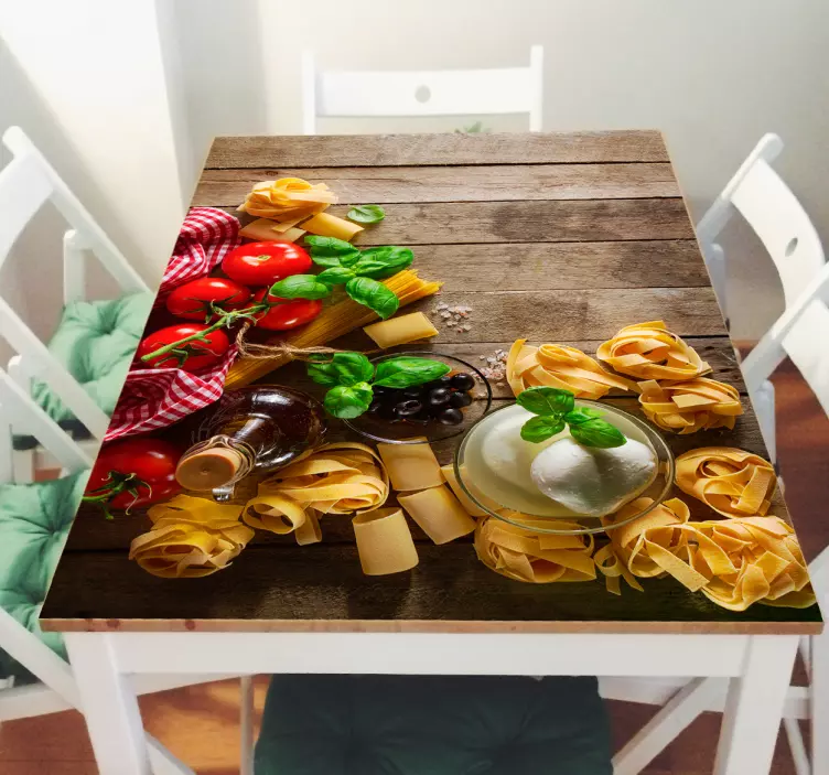 Paste print table ikea vinyl sticker - TenStickers