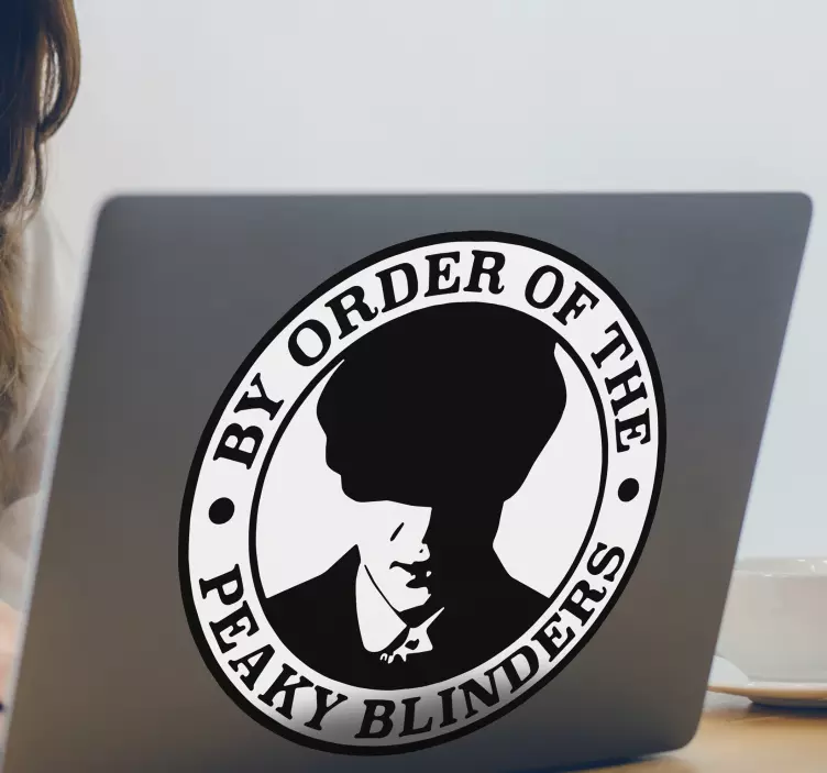 Peaky Blinders laptop sticker - TenStickers