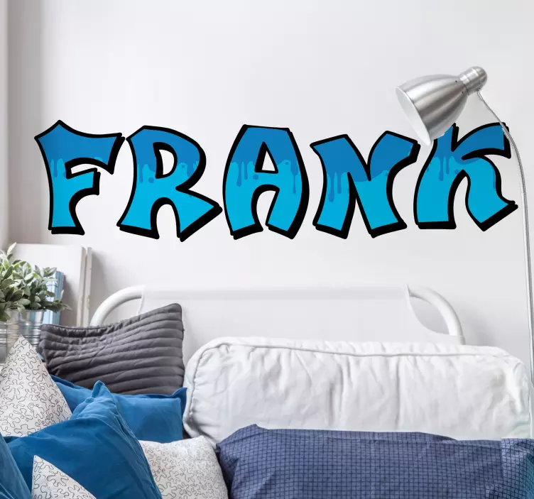 Personalised graffiti style name urban wall sticker for kids - TenStickers