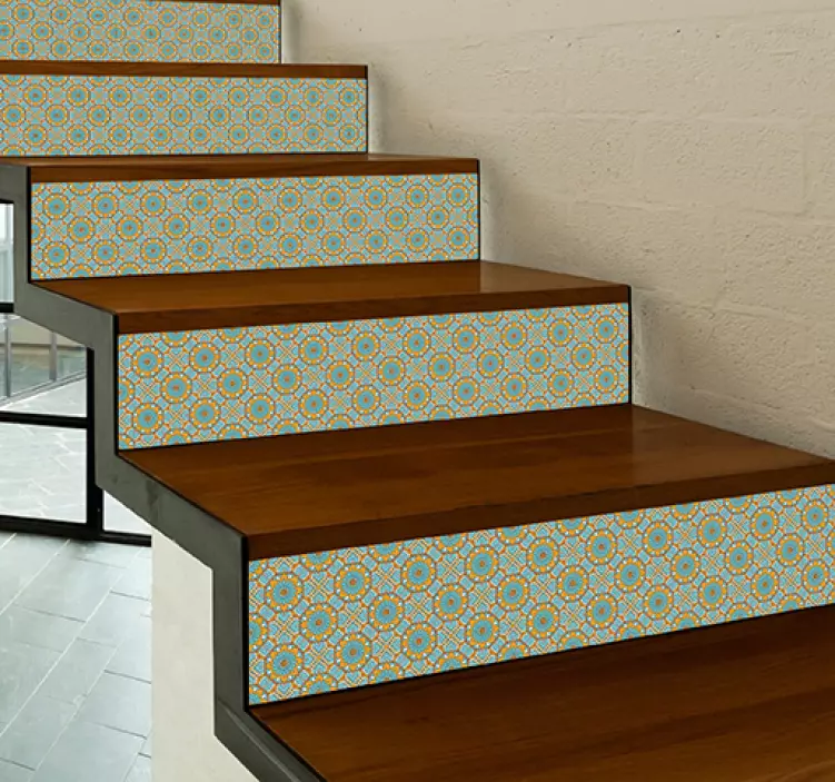 piastrelle per scale wall border sticker - TenStickers