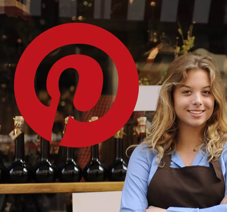 Pinterest Logo Decal - TenStickers