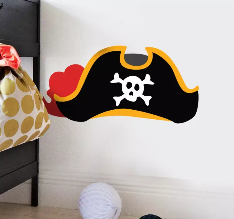 Pirates Hat Kids Sticker - TenStickers